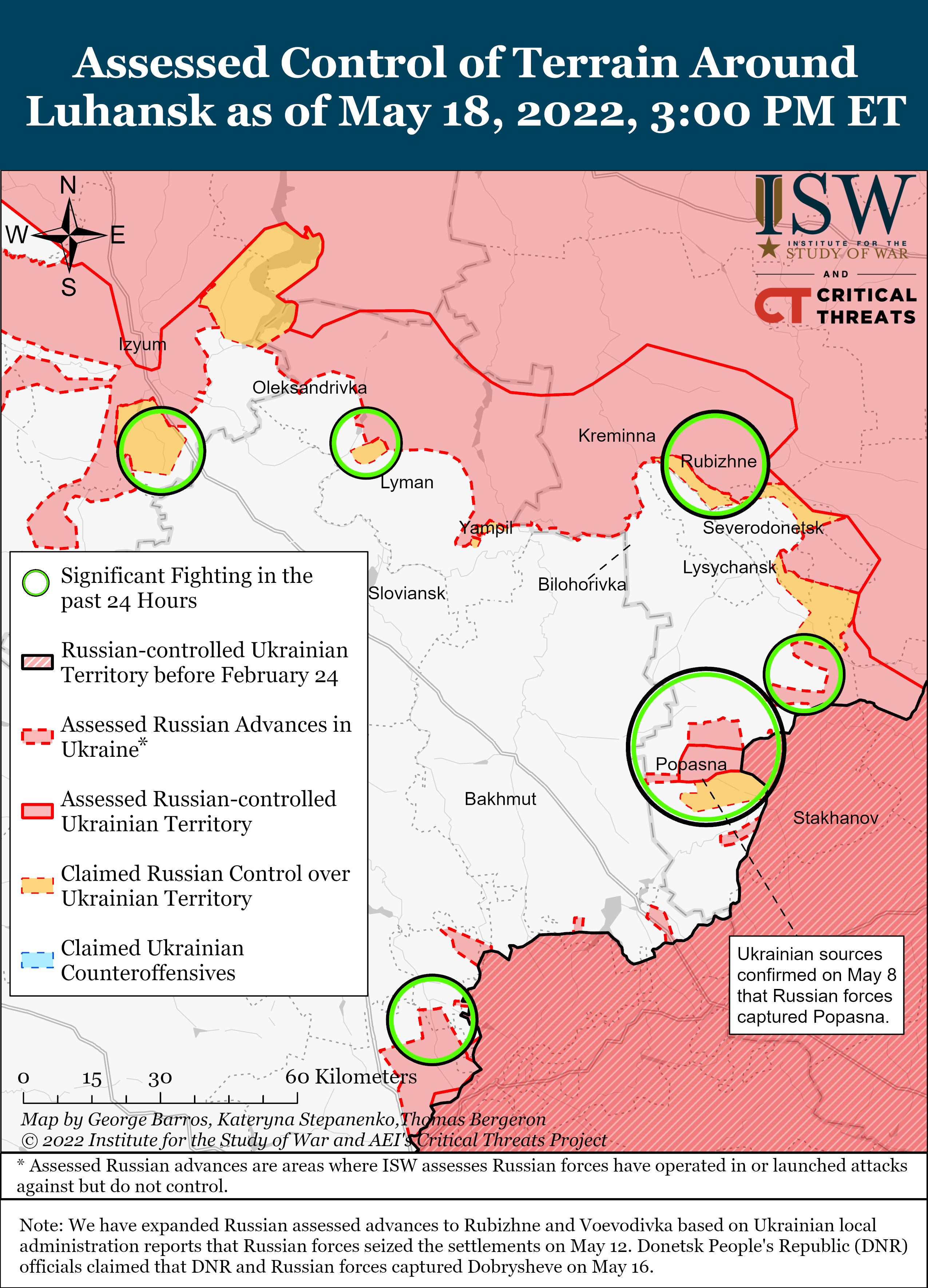 Russian Offensive Campaign Assessment, May 18 | Institute For The Study ...